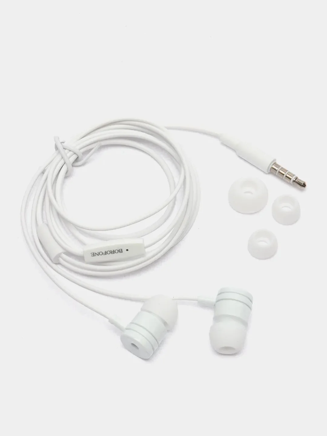 Белый наушники с микрофоном Borofone BM31 3.5mm Jack