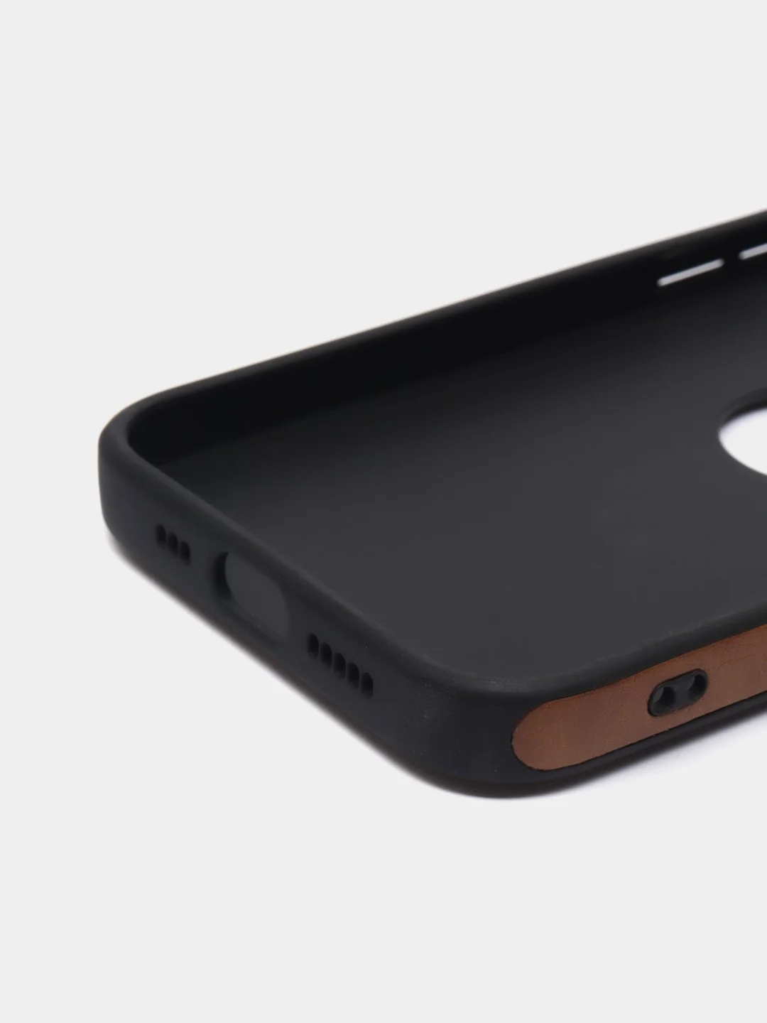 Темно-синий чехол для iPhone 14 / 11 / 12 / 13 Pro Max Plus кожаный на айфон про макс