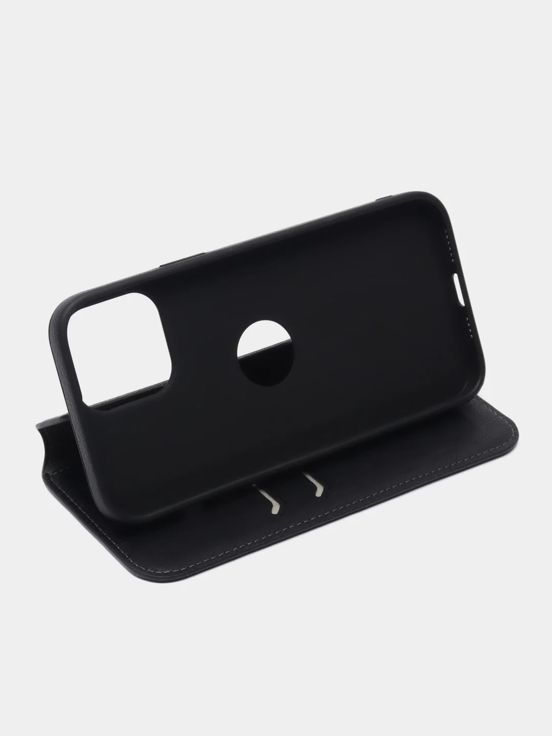 Коричневый кожаный чехол-книжка на iPhone 11 /  12 Pro Max / 13 Pro Max 14 Plus кошелек айфон