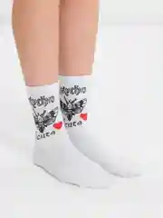 Белый носки "Психо"
