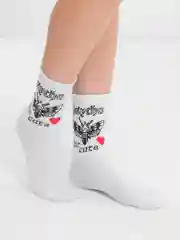 Белый носки "Психо"