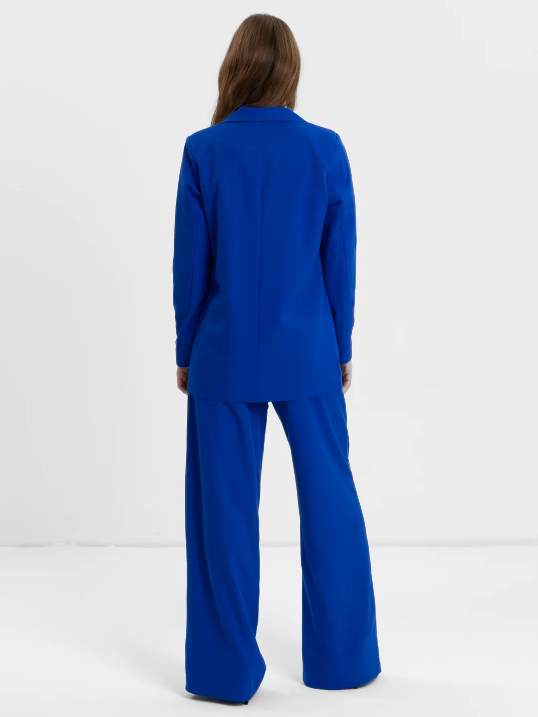 Индиго костюм BLAZER классический, с прямыми брюками, женский
