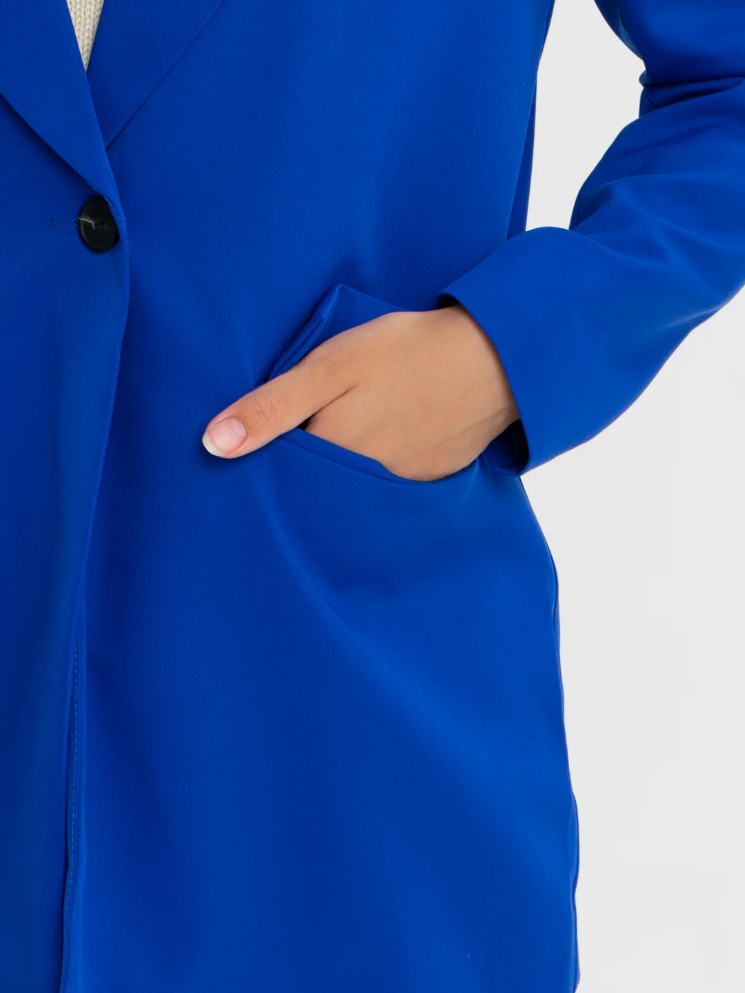 Индиго костюм BLAZER классический, с прямыми брюками, женский