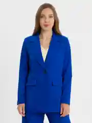 Индиго костюм BLAZER классический, с прямыми брюками, женский
