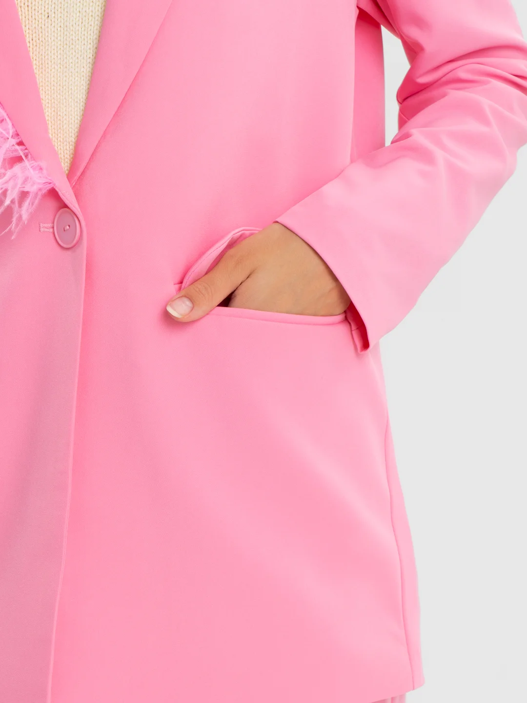 Конфетный костюм SK BRAND, классический, с перьями, женский
