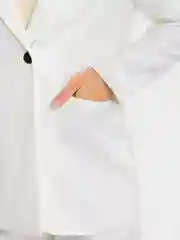Белый костюм BLAZER классический, с прямыми брюками, женский