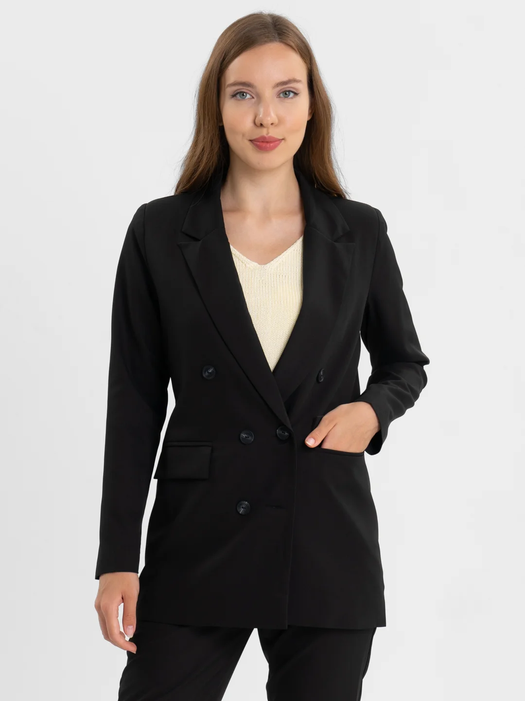 Черный костюм классический деловой женский Blazer