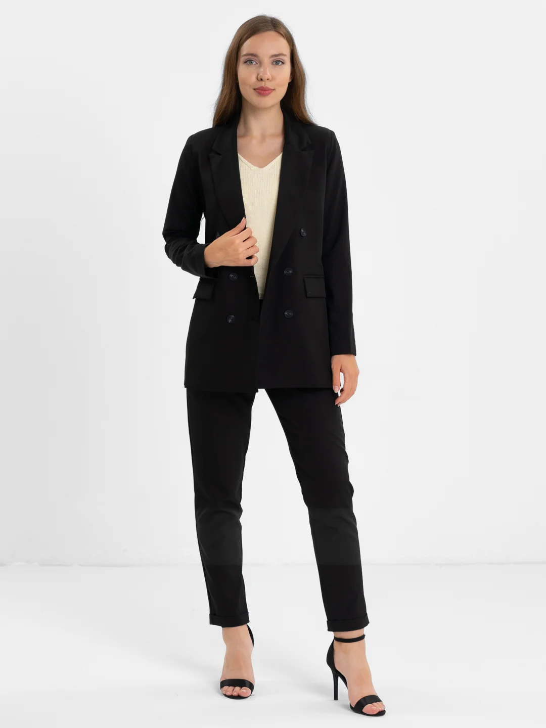 Черный костюм классический деловой женский Blazer