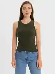 Оливковый майка