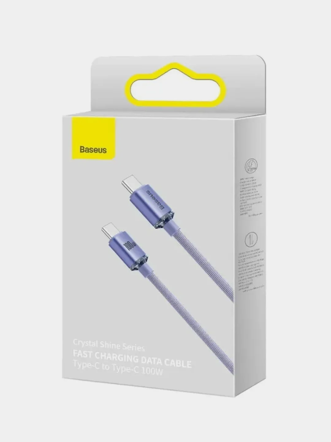 Аметистовый кабель Baseus Crystal Shine Fast Charging Data Cable Type-C/Type-C 100W(для Android)
