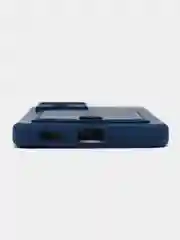 Синий чехол для Poco F5 Pro / Поко Ф5 Про, силиконовый, с карманом для карты
