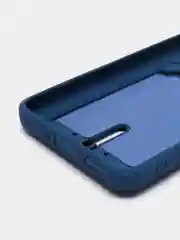 Синий чехол для Poco F5 Pro / Поко Ф5 Про, силиконовый, с карманом для карты