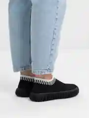 Черный слипоны женские