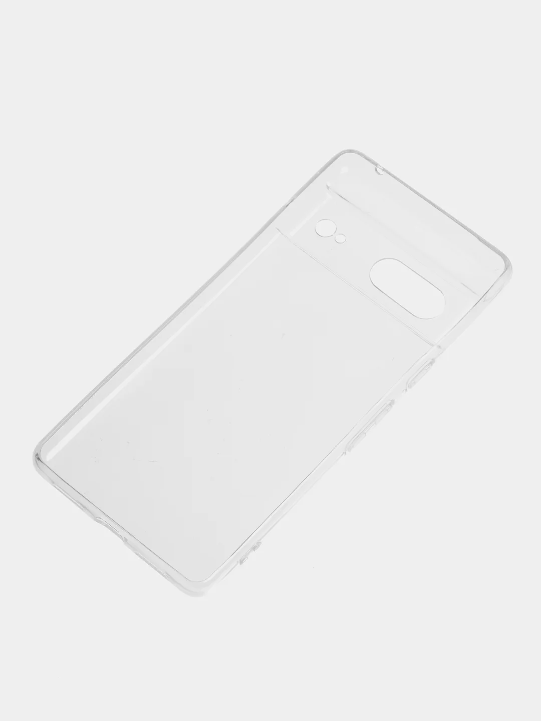 Прозрачный чехол для Google Pixel 7 силиконовый BROSCORP с защитой камер и противоразводной сеткой