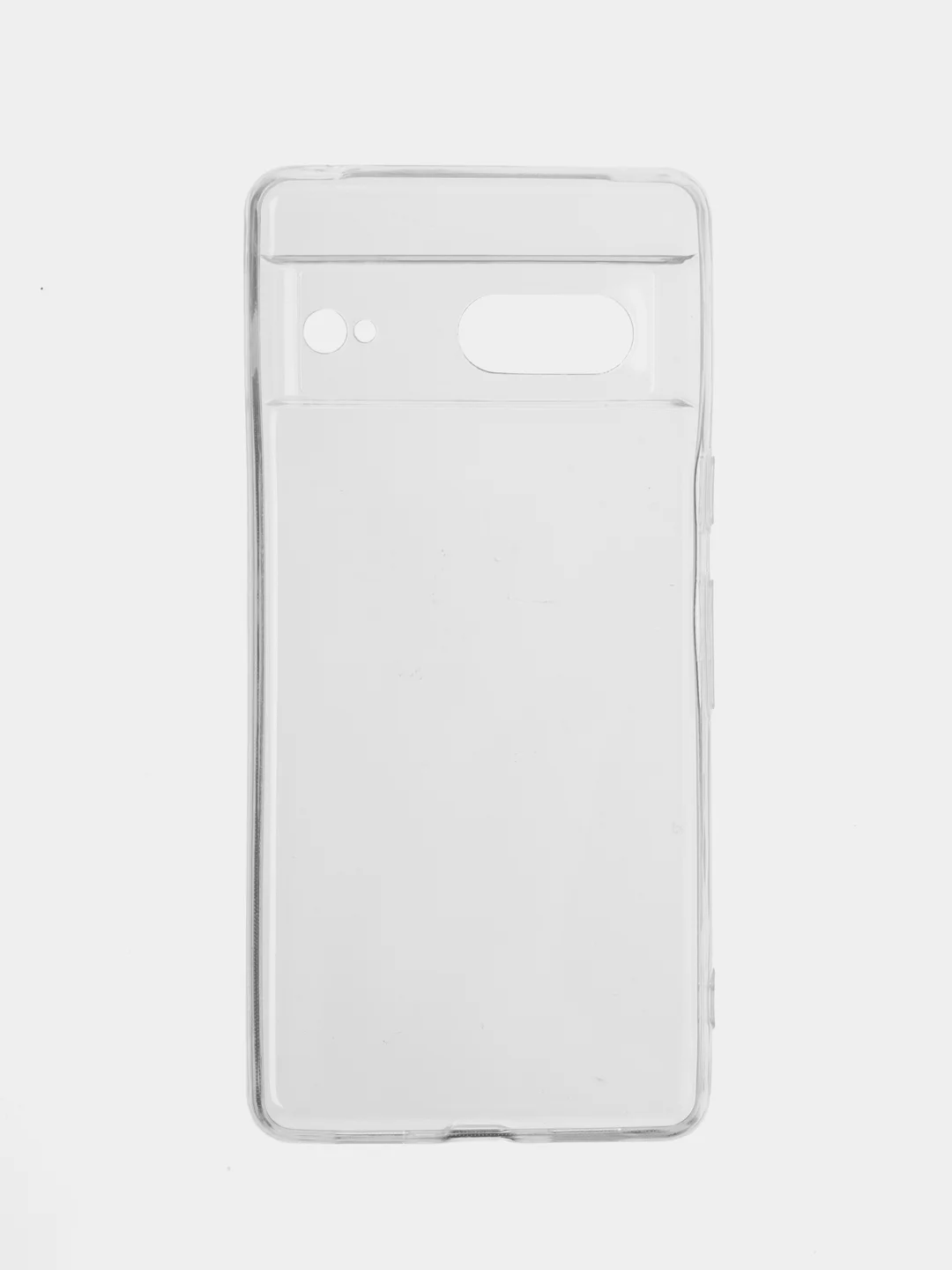 Прозрачный чехол для Google Pixel 7 силиконовый BROSCORP с защитой камер и противоразводной сеткой