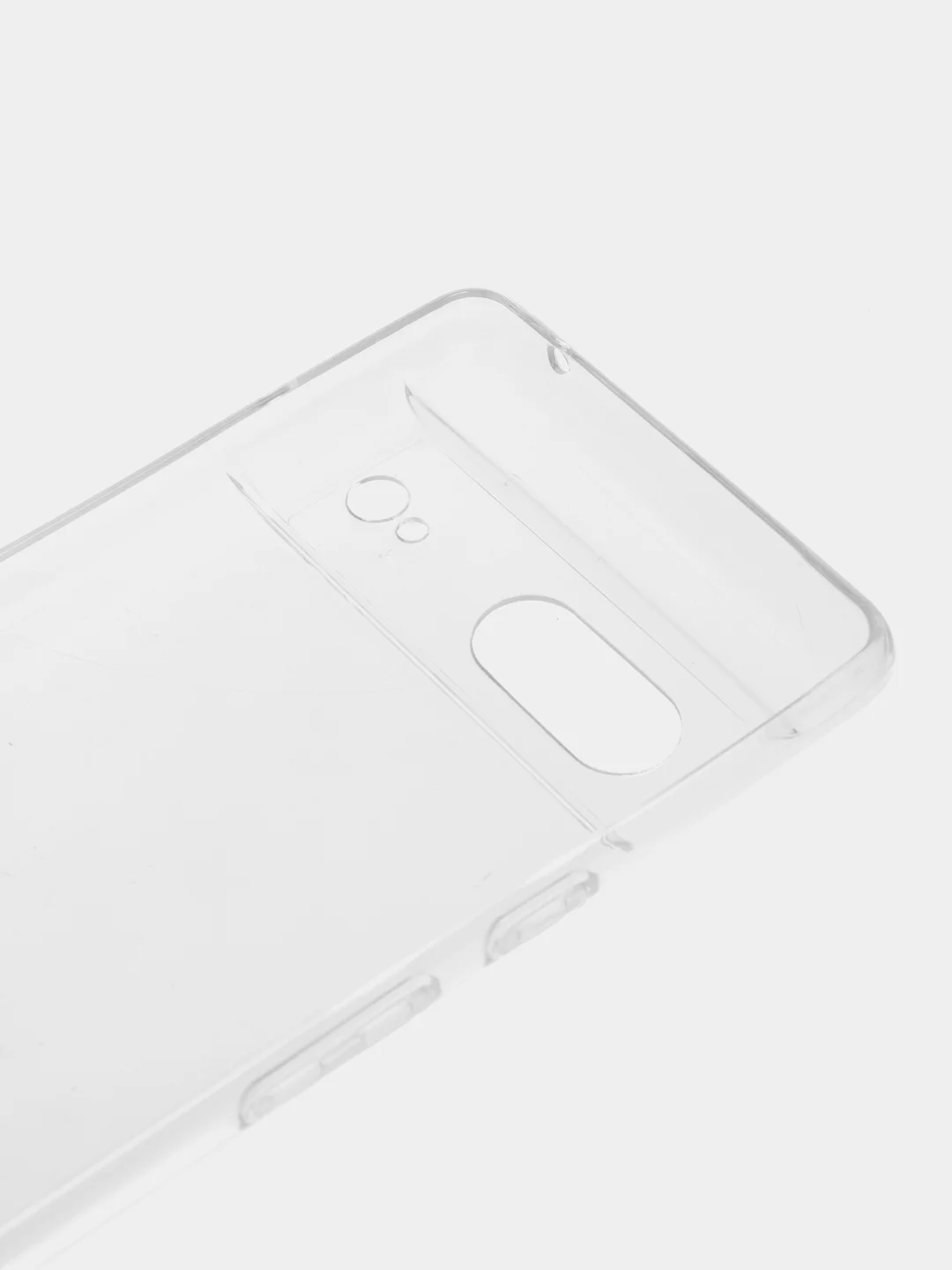 Прозрачный чехол для Google Pixel 7 силиконовый BROSCORP с защитой камер и противоразводной сеткой