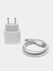 Зарядное устройство для iPhone, с кабелем Type-C-Lightning, 20W