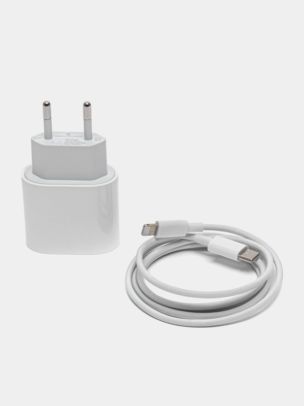 Зарядное устройство для iPhone, с кабелем Type-C-Lightning, 20W