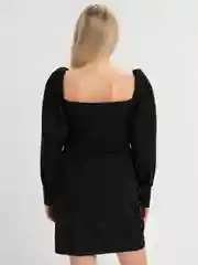 Черный платье женское футляр с длинным рукавом