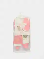 Кораллово-розовый комплект для новорожденного