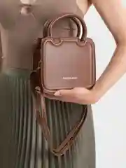 Коричневый сумка женская, через плечо