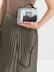 Черный женская прозрачная сумка через плечо/классическая сумка/клатч/детская сумка/белая сумка