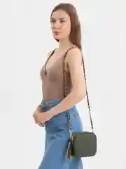 Зеленый сумка женская, через плечо