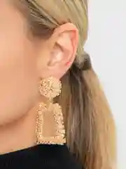 Золотой серьги женские бижутерия длинные
