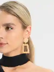 Золотой серьги женские бижутерия длинные