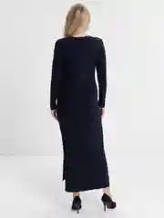 Угольный платье женское миди осеннее, зимнее