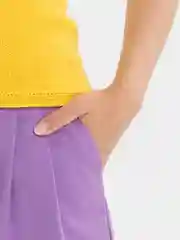 Лавандовый костюм SK BRAND, классический, с перьями, женский