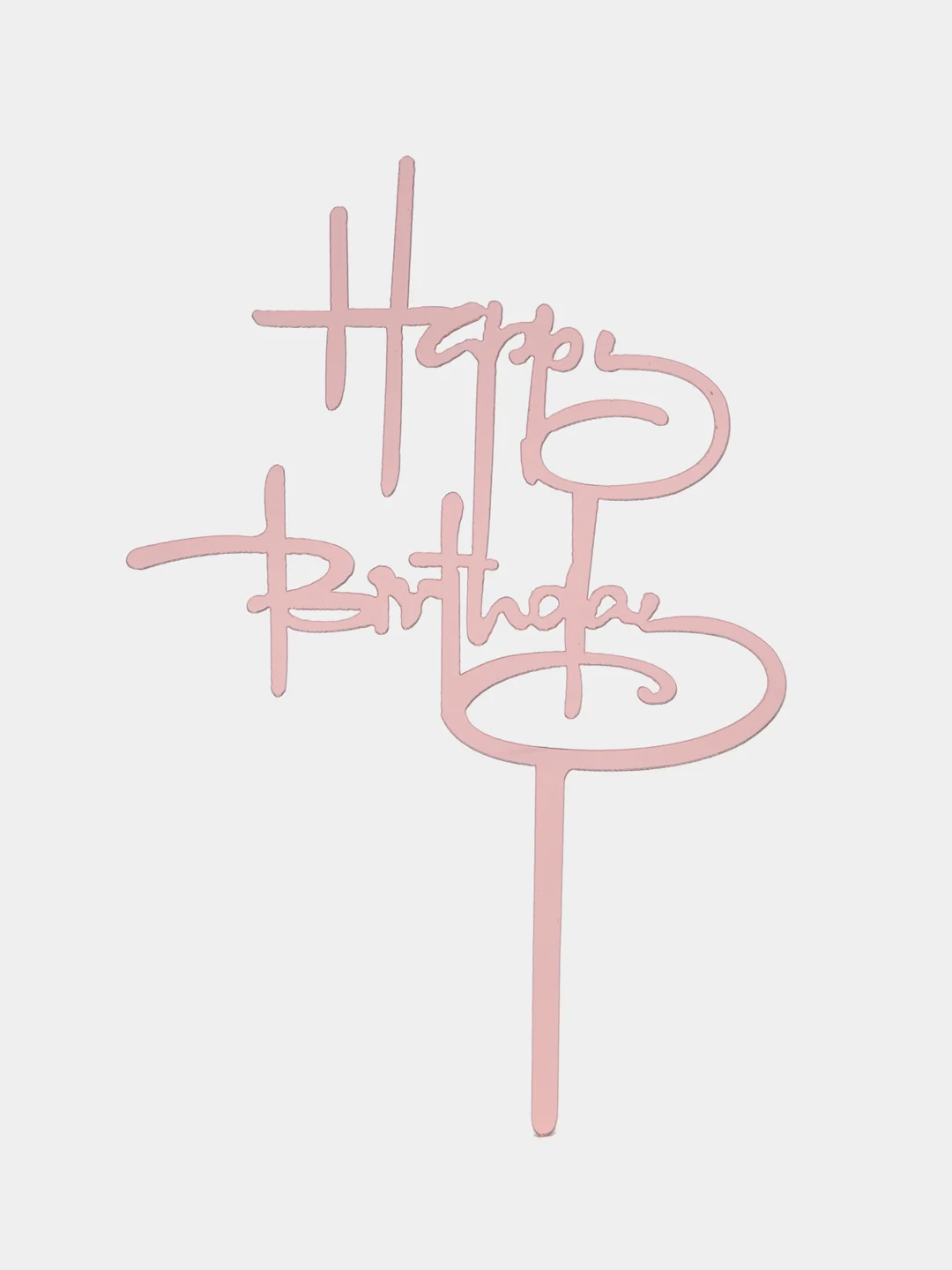 Алый украшение для торта "С днем родждения", топпер "Happy Birthday"