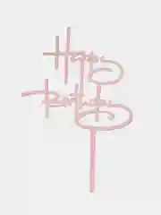 Алый украшение для торта "С днем родждения", топпер "Happy Birthday"
