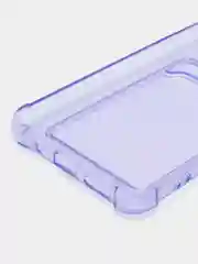 Розовый чехол Xiaomi Redmi 10C / Poco C40, Поко С40 прозрачный противоударный с карманом для карты