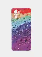 Багровый чехол на Xiaomi Redmi Note 10/Note 10S/Poco M5s / Сяоми Редми Нот 10/10С с рисунком