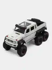 Белый металлическая машинка Che Zhi 1:22 Mercedes G-Class AMG 6х6 CZ122A, 23 см, свет и звук