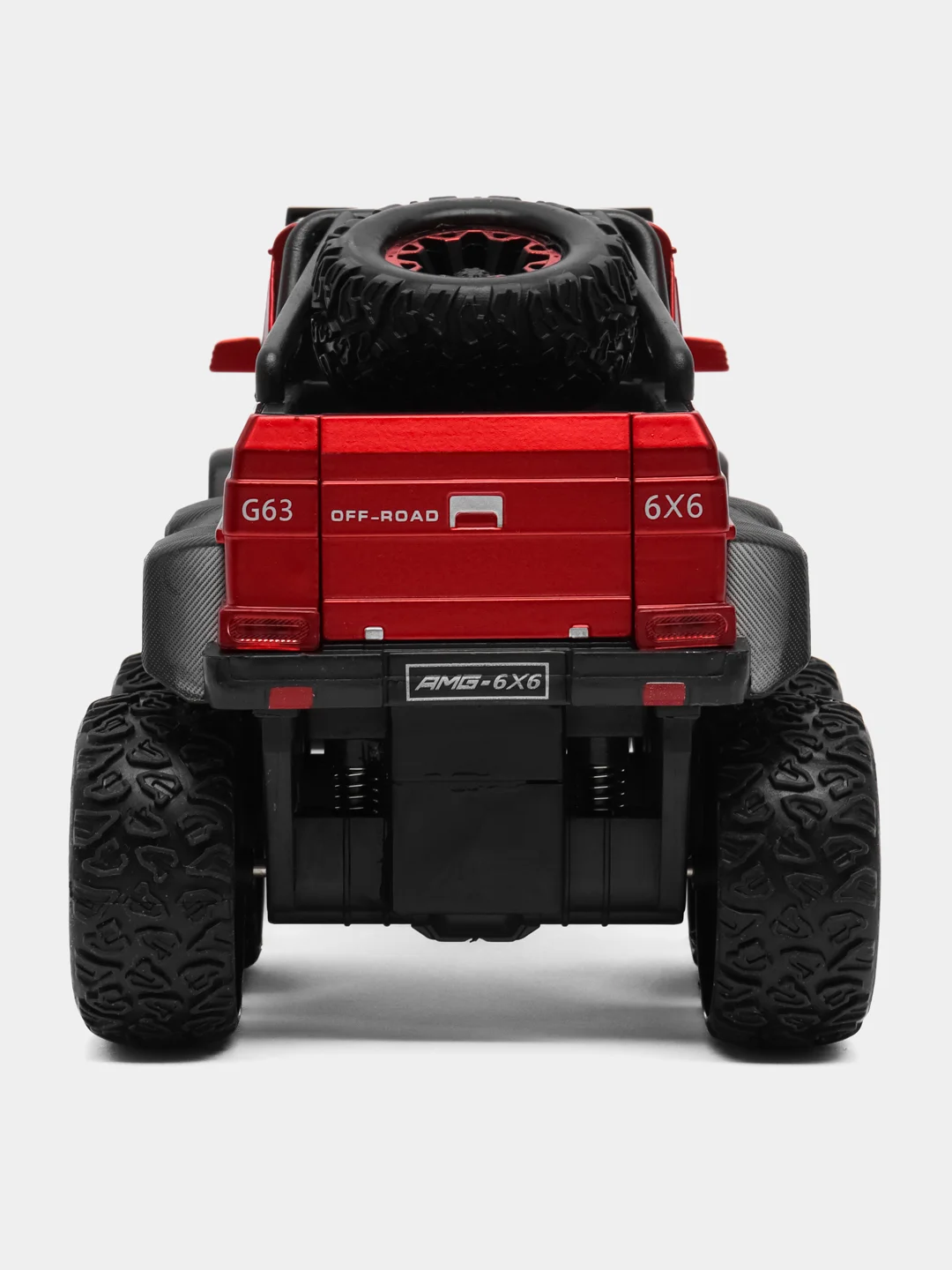 Красный металлическая машинка Che Zhi 1:22 Mercedes G-Class AMG 6х6 CZ122A, 23 см, свет и звук