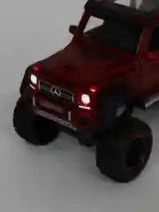 Красный металлическая машинка Che Zhi 1:22 Mercedes G-Class AMG 6х6 CZ122A, 23 см, свет и звук