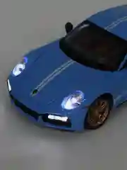 Голубой porshe 911 Turbo S 1:24 MiniAuto