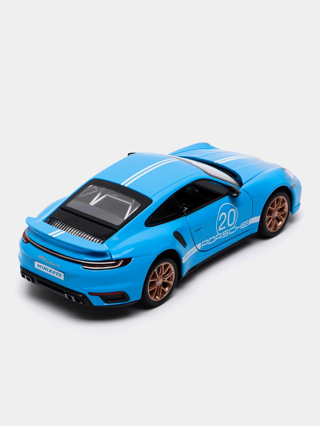 Голубой porshe 911 Turbo S 1:24 MiniAuto