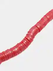 Красный бусины из полимерной глины, рондели, бусины Хейши с эффектом перламутра, 6 мм