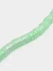 Лайм бусины из полимерной глины, рондели, бусины Хейши с эффектом перламутра, 6 мм
