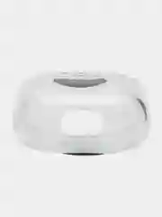 Серый чехол для наушников Apple Airpods 1 / 2 прозрачный пластиковый