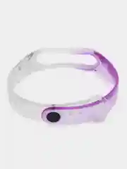 Синий ремешок для Xiaomi mi band 3 4 5 6 силиконовый прозрачный  фитнес браслет