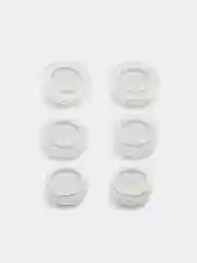 Белый амбушюры для AirPods Pro, силиконовые, размер S, M, L