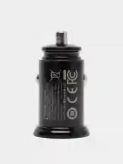 Черный автомобильное зарядное устройство Baseus Circular PlasticA+A30W DualQC3.0