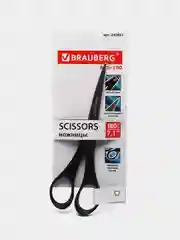Ножницы BRAUBERG "SRS-100", 180 мм, чёрные, 2-х сторонняя заточка