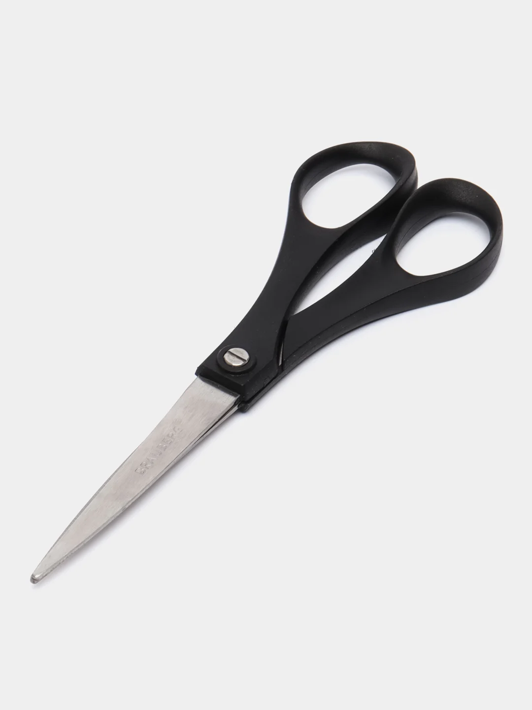 Ножницы BRAUBERG "SRS-100", 180 мм, чёрные, 2-х сторонняя заточка