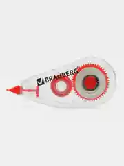 Корректирующая лента BRAUBERG "Red Power", 5 мм х 6 м, в упаковке с европодвесом, 220641