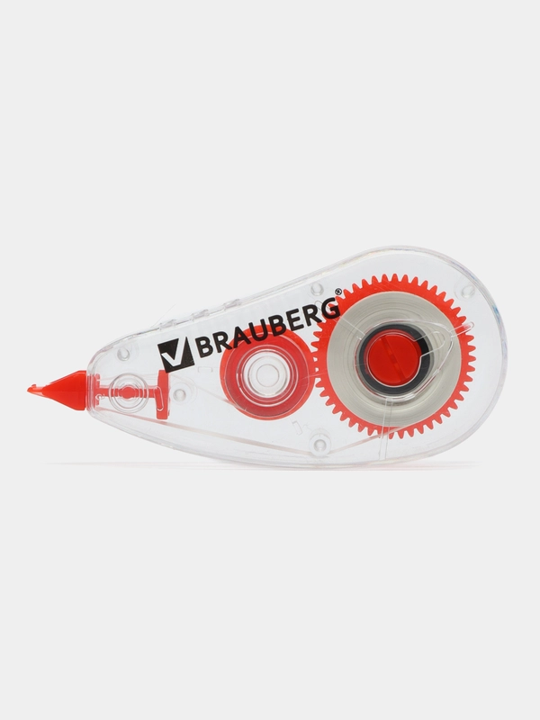 Корректирующая лента BRAUBERG "Red Power", 5 мм х 6 м, в упаковке с европодвесом, 220641